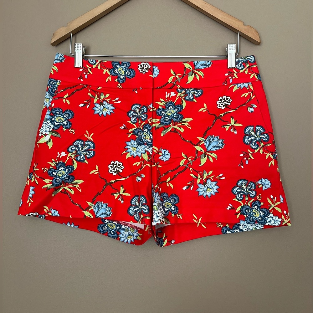 {LOFT} The Riviera Floral Short in Red - Womens 4